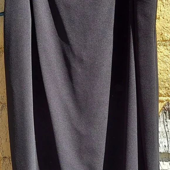 AFTER DARK Little Black Dress Sleeveless Skinny Strap SZ 16 - Picture 7 of 15